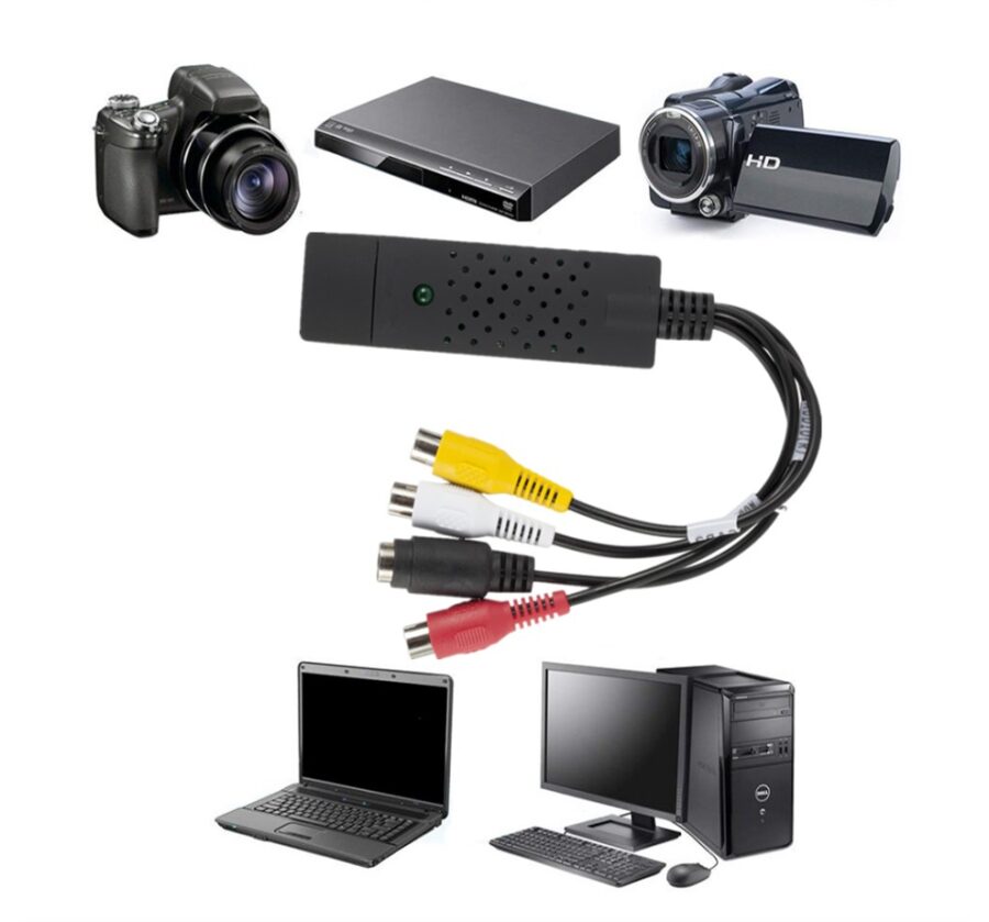 Adaptador, Placa de Captura, Vídeo, Áudio, USB, Cabo USB 2.0, RCA, Conversor, Captura de Vídeo, TV, DVD, VHS, Dispositivo de Captura , Digitalização, Conversão de Vídeo, Preservação, Qualidade, Conectividade, Transferência de Vídeo, Computador, Sistema Operacional, Compatibilidade, Resolução de Vídeo, Captura de Áudio, Memórias, Compartilhamento, Fácil de Usar, Versátil, Analógico, Sinal de Vídeo, Sinal de Áudio, Cabo RCA