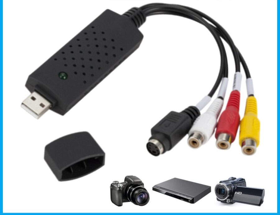 Adaptador, Placa de Captura, Vídeo, Áudio, USB, Cabo USB 2.0, RCA, Conversor, Captura de Vídeo, TV, DVD, VHS, Dispositivo de Captura , Digitalização, Conversão de Vídeo, Preservação, Qualidade, Conectividade, Transferência de Vídeo, Computador, Sistema Operacional, Compatibilidade, Resolução de Vídeo, Captura de Áudio, Memórias, Compartilhamento, Fácil de Usar, Versátil, Analógico, Sinal de Vídeo, Sinal de Áudio, Cabo RCA