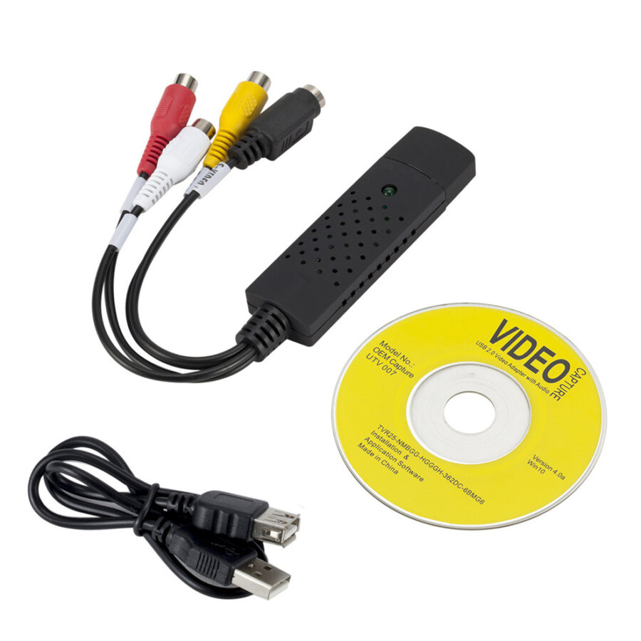 Adaptador, Placa de Captura, Vídeo, Áudio, USB, Cabo USB 2.0, RCA, Conversor, Captura de Vídeo, TV, DVD, VHS, Dispositivo de Captura , Digitalização, Conversão de Vídeo, Preservação, Qualidade, Conectividade, Transferência de Vídeo, Computador, Sistema Operacional, Compatibilidade, Resolução de Vídeo, Captura de Áudio, Memórias, Compartilhamento, Fácil de Usar, Versátil, Analógico, Sinal de Vídeo, Sinal de Áudio, Cabo RCA