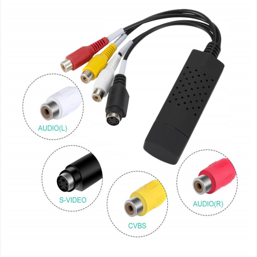 Adaptador, Placa de Captura, Vídeo, Áudio, USB, Cabo USB 2.0, RCA, Conversor, Captura de Vídeo, TV, DVD, VHS, Dispositivo de Captura , Digitalização, Conversão de Vídeo, Preservação, Qualidade, Conectividade, Transferência de Vídeo, Computador, Sistema Operacional, Compatibilidade, Resolução de Vídeo, Captura de Áudio, Memórias, Compartilhamento, Fácil de Usar, Versátil, Analógico, Sinal de Vídeo, Sinal de Áudio, Cabo RCA